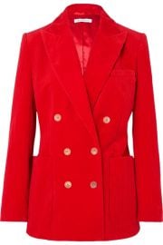 Bella Freud - Bianca double-breasted cotton-corduroy blazer at Net A Porter