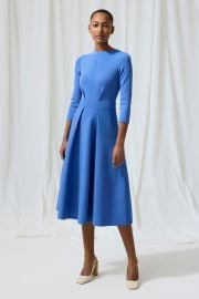 Bellaria Dress Cornflower Blue Sculpt Knit - Welcome to the Fold LTD at The Fold London