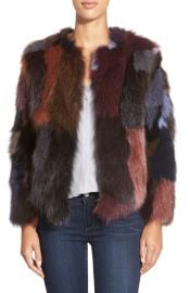 Belle Fare Multicolor Genuine Fox Fur Jacket at Nordstrom