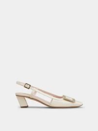 Belle Vivier Slingback Pumps in patent leather at Roger Vivier