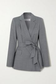 Belluno belted asymmetric wool blazer at Net a Porter