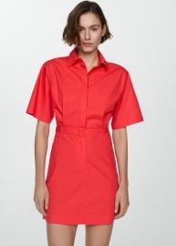 Belt shirt dress - Woman MANGO USA at Mango