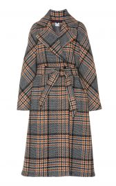 Belted Checked Wool Coat by Martin Grant at Moda Operandi