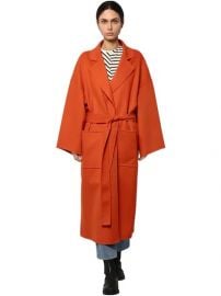 Belted Cloth Coat by Loewe at Luisaviaroma