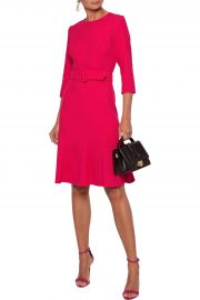 Belted Crepe Dress by Oscar de la Renta at The Outnet