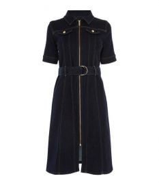 Belted Denim Dress at Karen Millen