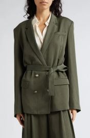 Belted Double Breasted Smoking Jacket byTWP at Nordstrom Rack
