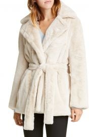 Belted Faux Fur Coat by Vince at Nordstrom