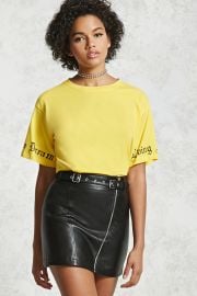 Belted Faux Leather Mini Skirt   Forever 21 - 2000089114 at Forever 21