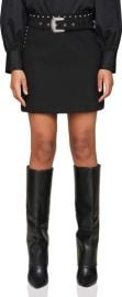 Belted Faux Suede Western Miniskirt at Nordstrom Rack