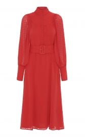 Belted Fil Coupe Midi Dress at Moda Operandi