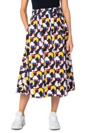 Belted Floating Dot Midi Skirt at Nordstrom