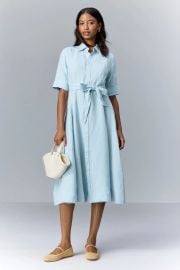 Belted Linen A-Line Shirtdress by Polo Ralph Lauren Rent the Runway at Rent the Runway