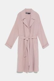 Belted Linen Trench Coat at Zara