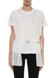 Belted Long T-shirt by Noir Kei Ninomiya at Italist