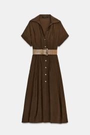 Belted Midi Dress at Zara