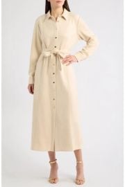 Belted Midi Shirtdress at Nordstrom