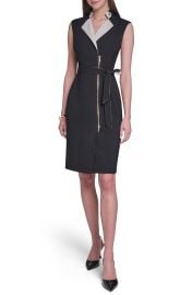 Belted Moto Sheath Dress at Nordstrom Rack