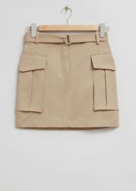 Belted Patch Pocket Cargo Skirt at & Other Stories