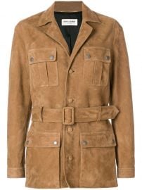 Belted Safari Jacket by Saint Laurent at Farfetch