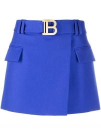 Belted Short Skirt by Balmain at Farfetch