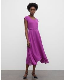 Belted Silk Midi Dress by Club Monaco at Club Monaco