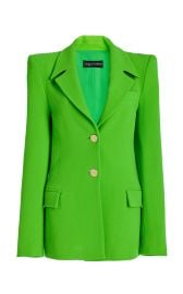 Belted Single-Breasted Blazer Jacket By Sergio Hudson at Moda Operandi