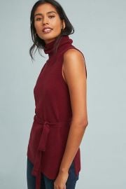 Belted Sleeveless Turtleneck at Anthropologie