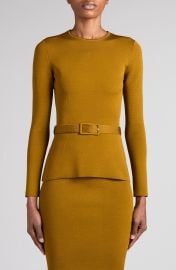 Belted Tech Viscose Blend Sweater at Nordstrom