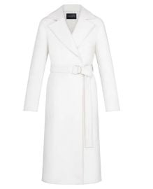 Belted White Wrap Coat by Louis Vuitton at Louis Vuitton