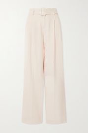 Belted crepe wide-leg pants at Net A Porter