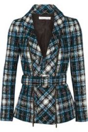 Belted tweed jacket by Oscar de la Renta at Net A Porter