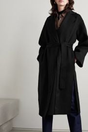 Belted wool and cashmere-blend coat at Net a Porter