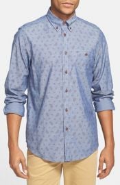 Ben Sherman Paisley Print Chambray Shirt at Nordstrom