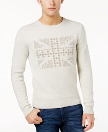 Ben Sherman Union Jack Jacquard Sweater at Macys