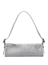 Benedetta Bruzziches Joy Rhinestone Shoulder Bag Silver at Farfetch