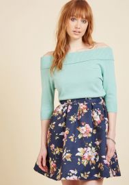 Benevolent Belle Fit and Flare Skirt at ModCloth