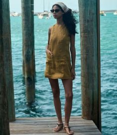Bennette Dress - Golden Olive DEN at Doen