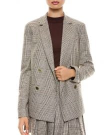 Bergen Double Breasted Plaid Blazer at Bloomingdales