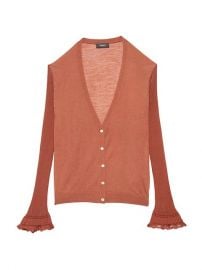 Beri Sheer Sleeve Cardigan by Theory at Saks Fifth Avenue