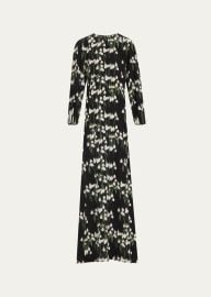 Bernadette Roxette Long Floral Silk Dress at Bergdorf Goodman