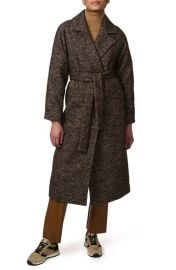 Bernardo Textured Herringbone Longline Wrap Coat at Nordstrom