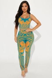 Best One Here Legging Set - Tealcombo Fashion Nova at Fashion Nova