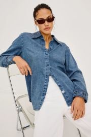 Bethany Shirt in Antique Blue at Rails