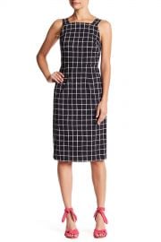 Betsey Johnson   Sleeveless Windowpane Print Dress   Nordstrom Rack at Nordstrom Rack