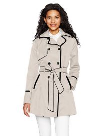 Betsey Johnson Corset Back Trench at Amazon