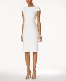 Betsey Johnson Embossed Midi Sheath Dress at Macys