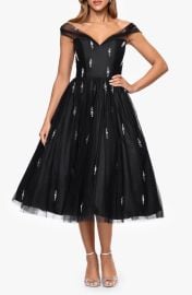 Betsy & Adam Embellished Tulle Cocktail Dress at Nordstrom