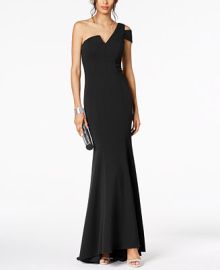 Betsy  Adam One-Shoulder A-Line Gown  Reviews - Dresses - Women - Macys at Macys