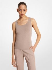 Bette Cashmere Scoopneck Tank Michael Kors at Michael Kors